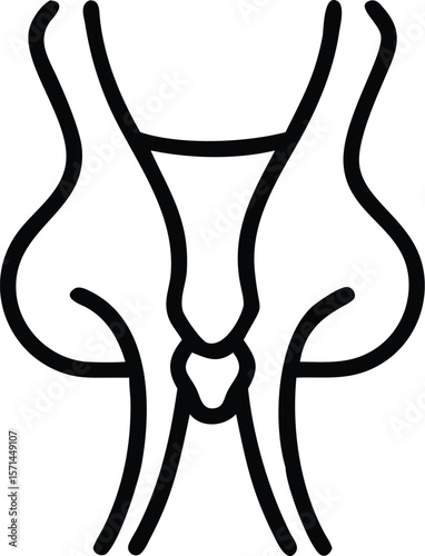 Modern Human Figure Icon Design with Minimalist Style Available in Multiple Colors