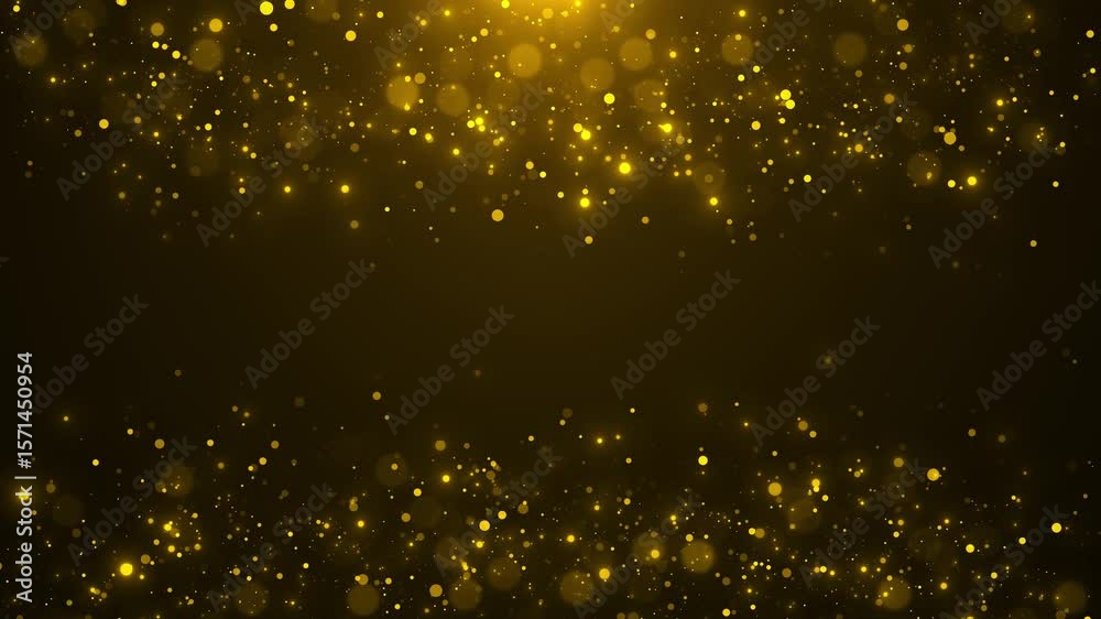 Rising shining bokeh lights for awards ceremony, party celebrations. particles wave stage screen corporate videos, award videos, event video presentation, motion graphics project your logo, titles.