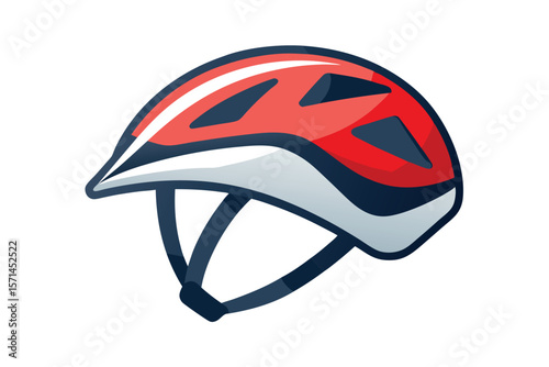 Bicycle helmet with isolated on white background