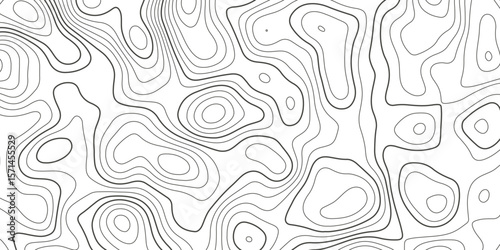 Topographic map background with geographic grid for hiking and mountain sport. luxury topographic wavy pattern and geographic grid map design. paper texture Imitation of a geographical map shades.