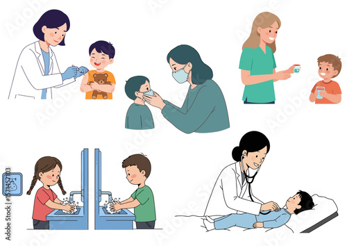 Medical care and hygiene for children