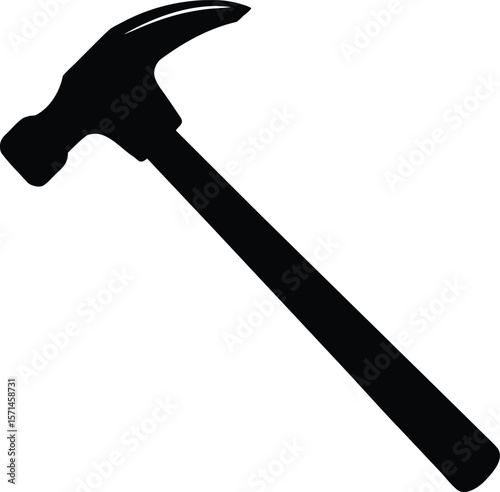 ball peen hammer on white background.eps