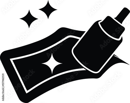 disinfectant wipe on white background.eps