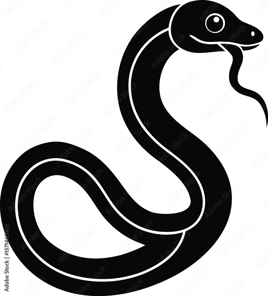 Fototapeta premium drain snake on white background.eps