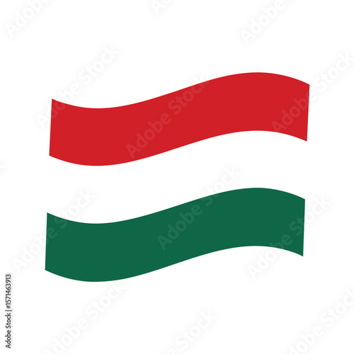 Free Download Mexican Flag with Red Green Wavy Stripes on a Mexico national - GFXLoad