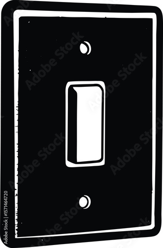 light switch on white background.eps