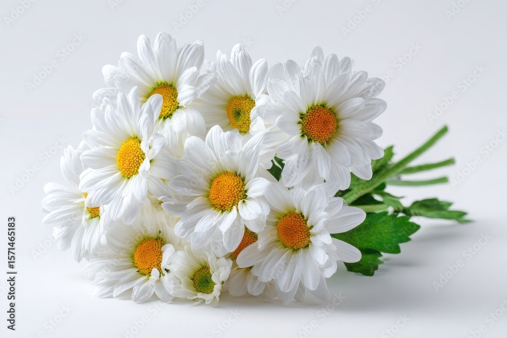 Fototapeta premium bouquet of white daisies