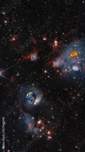 earth in a star clusters NGC 460 effect
(a dwarf galaxy effect)