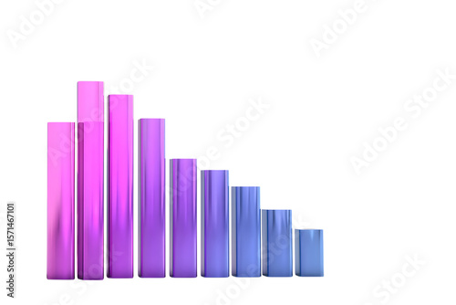 Colorful bar graph illustration, data visualization, descending order. Free Download Colorful bar graph illustration, data visualization, descending order. - GFXLoad