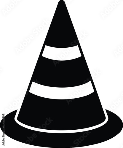 traffic cone on white background.eps