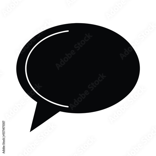 Chat Bubble Icon Vector Illustration