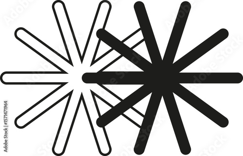 Black abstract shape. SVG. vector negro. creativo.