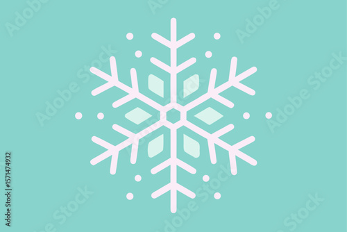 Snowflake Vector Pattern With Soft Gradients And