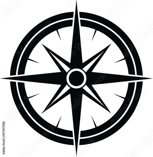 compass  for circles  on white background.eps