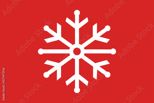 Vector Illustration Of Christmas Snowflake Card Noel