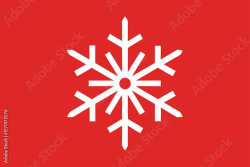 Vector Illustration Of Christmas Snowflake Card Noel