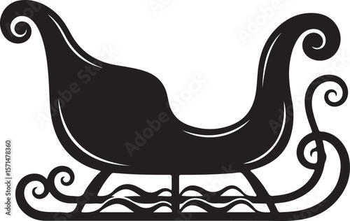 Rocking chair and horse vector illustration with cute farm animals