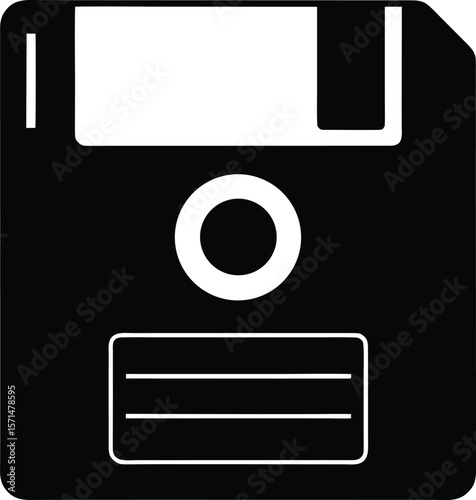 floppy disk on white background.eps