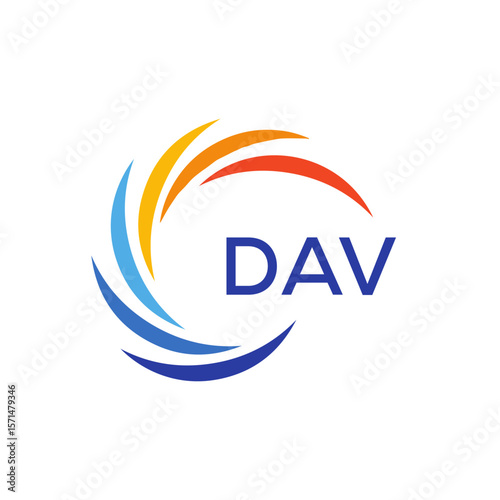 DAV Letter Initial Logo Design Template Vector Illustration 