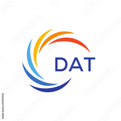 DAT Letter Initial Logo Design Template Vector Illustration 