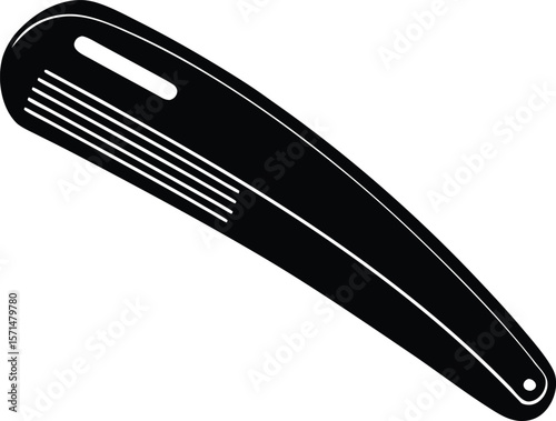 hair clip on white background.eps