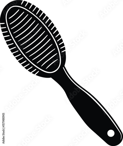hairbrush on white background.eps