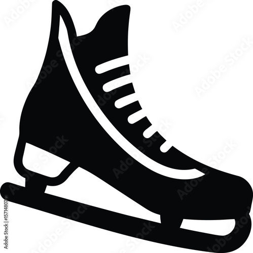 ice skate blade on white background.eps