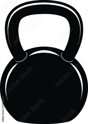 kettlebell on white background.eps