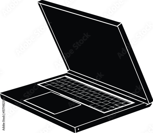 laptop hinge on white background.eps