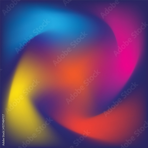 Multicolor abstract blurred gradient background 