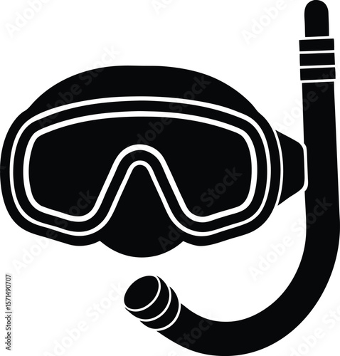 snorkel on white background.eps
