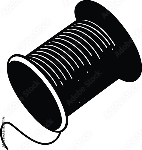 spool of thread on white background.eps