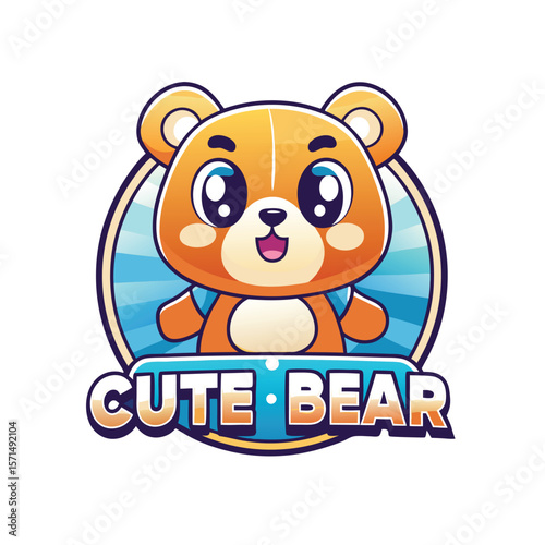 Cute bear logo