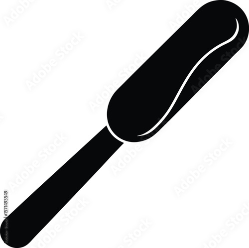 tongue depressor on white background.eps