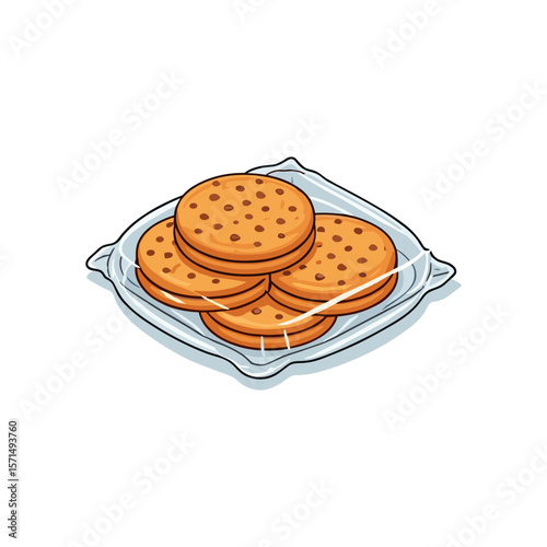 Cookies in Plastic Tray