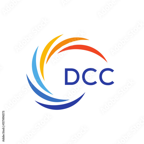 DCC Letter Initial Logo Design Template Vector Illustration 