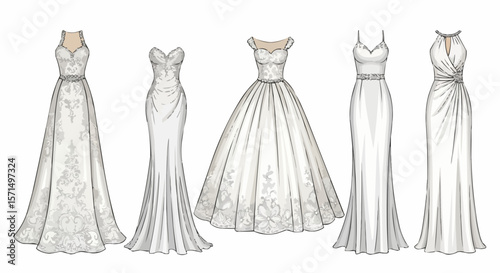 wedding dress set