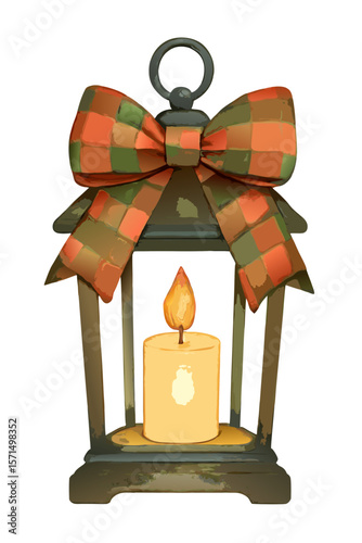 Red Green Plaid Christmas png transparent background