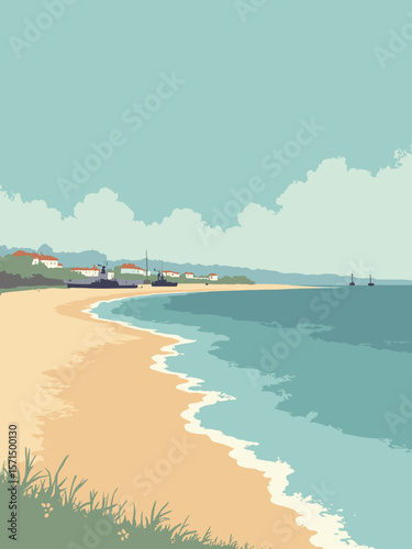 Dunkerque, France – North Sea harbor with beach, ships, and WWII history