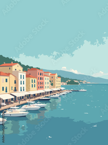 Saint-Tropez, France – glamorous harbor with pastel buildings and sparkling sea