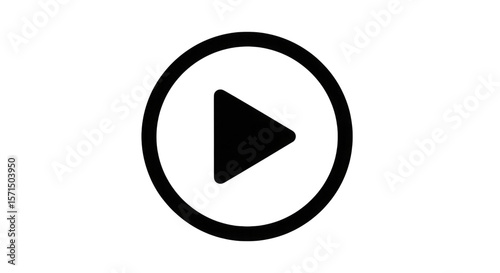 Play button icon isolated on a transparent background Free Download Play button icon isolated on a transparent background - GFXLoad