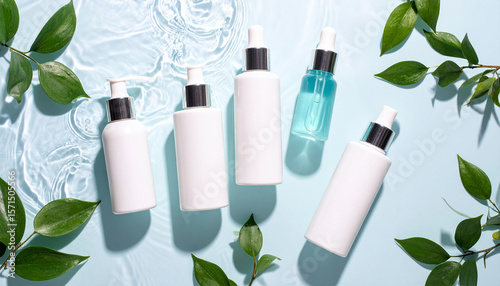 set of cosmetic products