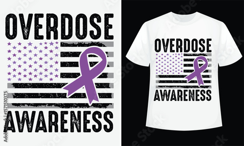  International Overdose Awareness Day T-Shirt design.
