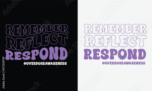  International Overdose Awareness Day T-Shirt design.