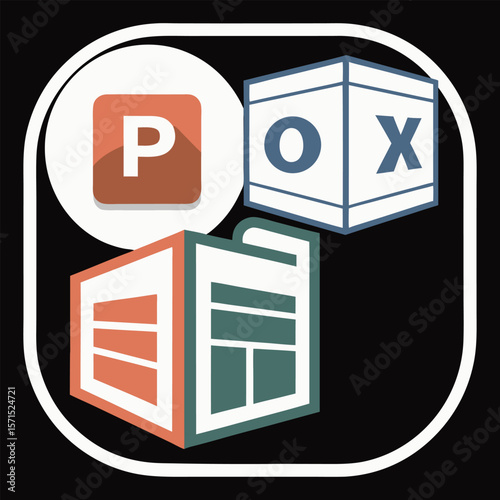 Modern Flat Design App Icons PowerPoint, Box, and Document  (Relevant to AIzaSyBPluA00JHWB_yZmnGRfJjzSq9nZc_H0CA)