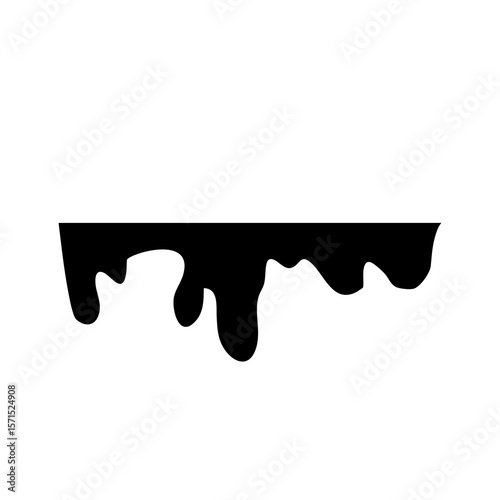 Liquid Chocolate Drop – Minimalist Streetwear Design Vector