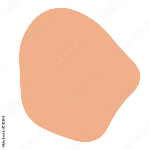 Colorful Liquid Shape Icons – Abstract Rounded Orange Blob for Modern Design