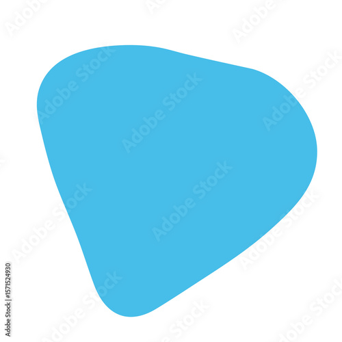 Colorful Liquid Shape Icons – Abstract Rounded Blue Blob for Modern Design
