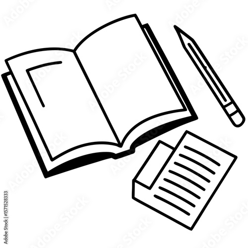 Open textbook with sticky notes, pen, and calculator on a study desk – top-down shot, warm lighting