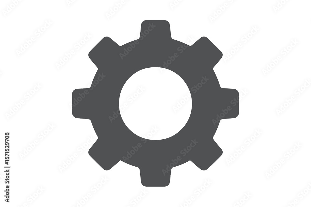simple dark gray settings symbol, minimal clean design on transparent simple dark gray settings symbol, minimal clean design on transparent